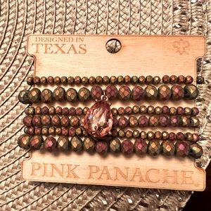 Pink Panache fall color stack bracelets